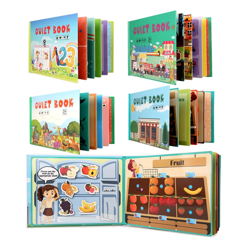 Livro Interativo Montessori Infantil Quiet Book Ofertkids  + (BRINDES SOMENTE HOJE) 😍