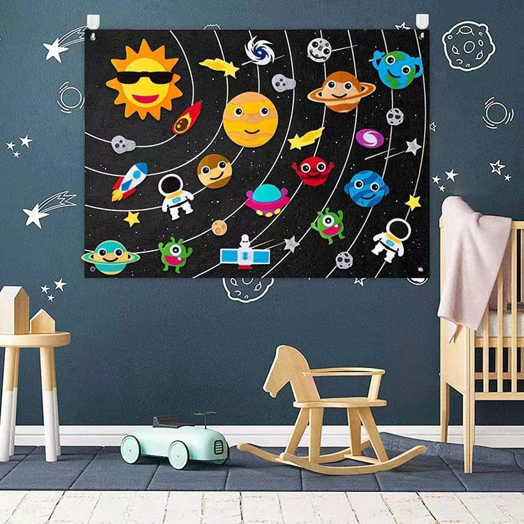 Quadro de feltro baseado em aprendizado Montessori - Story Worlds